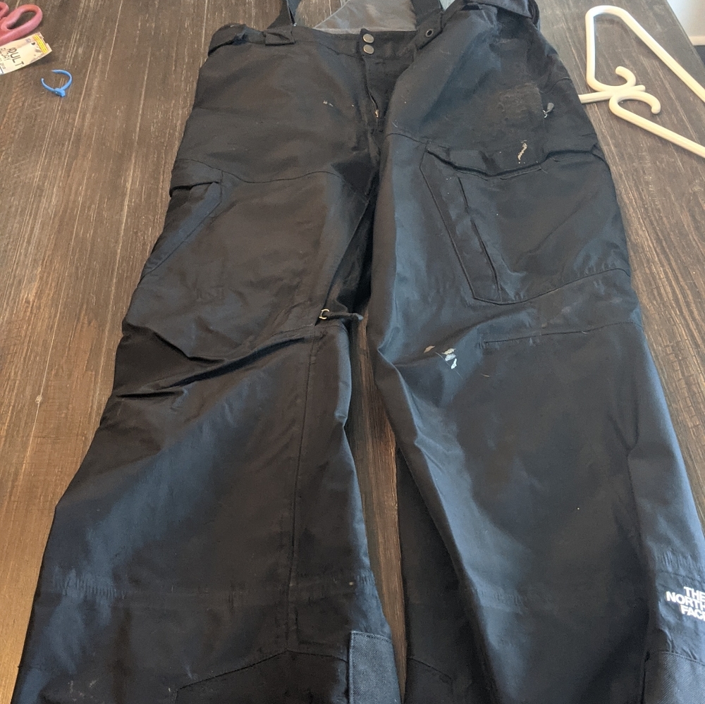 North Face bib ski pants with suspenders